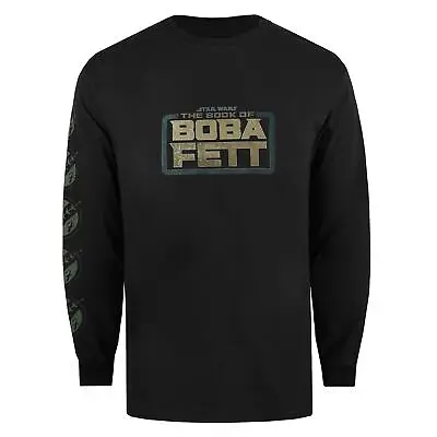 Buy Star Wars Mens Long Sleeved T-shirt The Book Of Boba Fett Logo Official • 13.99£