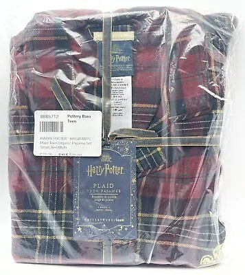 Buy Harry Potter Hogwarts Plaid Pajama Set Small PJs Pottery Barn Teen • 48.22£