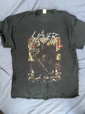 Buy Slayer 2018 Tour T-shirt Hellthrone Size XL   • 10£