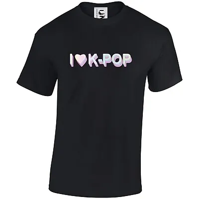 Buy I Love Kpop Tshirt K-Pop Lover Gift Jumper Korean Music Top Adult Teen Kid Sizes • 9.99£