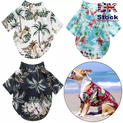 Buy Beach Coconut Tree Print Pet Shirts Pet Dog Clothes Dog T-Shirts Pet Dog Shirts • 4.63£