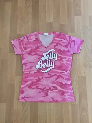 Buy Ladies Pink Camouflage JELLY BELLY T-shirt S/M (measurements In Ad) Babies • 8.95£