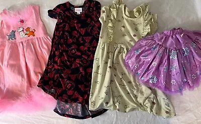 Buy Lot Of Girl's Disney Clothes Dresses Aristocats Belle Elsa Mickey Size 4 • 13.42£