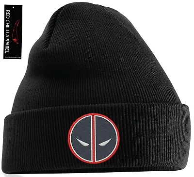 Buy Deadpool Inspired Beanie Hat Movie Hat Marvel Inspired Embroidered Beanie • 8.99£