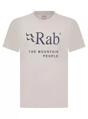 Buy RAB Men's Stance SS T-Shirt Crew Neck Mountain People In Grey / Blue • 9.99£