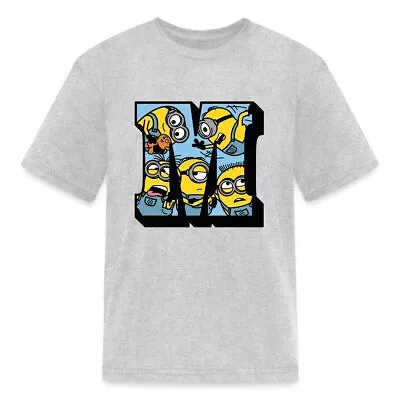 Buy Minions Merch Letter M College Licensed Kids' T-Shirt • 14.17£