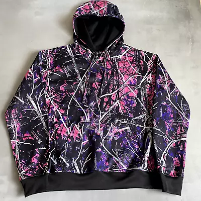 Buy Moonshine Camo Sweatshirt Womens XXL Hoodie Pullover Purple Long Sleeve • 27.40£
