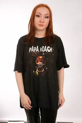 Buy Rare Vintage Papa Roach Band Tshirt 2000's By J E Classics Papa Roach Gas Mask • 75£