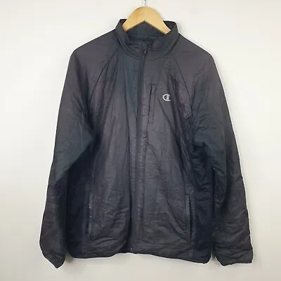 Buy Champion C9 Jacket Mens Medium Black Padded Zip Pockets Polyester • 14.99£