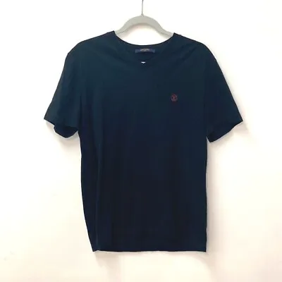 Buy LOUIS VUITTON V Neck Circle Logo LV Tops Apparel RM182Q Short Sleeve T-shirt • 211.96£
