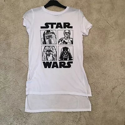 Buy Girls White Star Wars T-Shirt - UK Size 12 In Perfect Condition • 9.45£