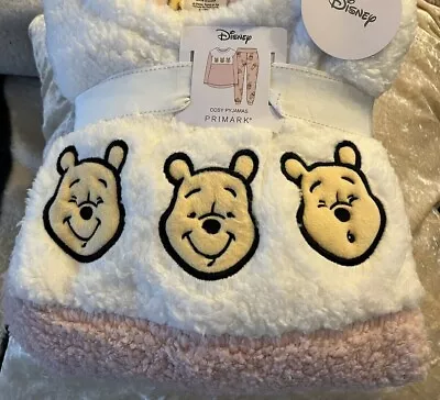 Buy Disney Winnie The Pooh Ladies Cosy Fleece Pyjamas Women Warm Winter PJ's 14-16 L • 25£