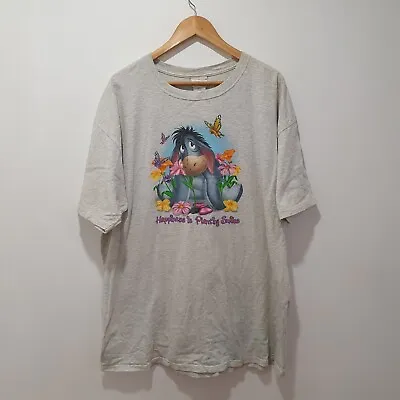 Buy Vintage Winnie The Pooh Eeyore T-Shirt Womens 2XL Pyjama Long Tee Butterfly  • 25.27£