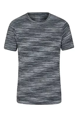 Buy Mountain Warehouse Cosmo Stripe Mens IsoCool T-Shirt UV Sweat Wicking Top Sports • 14.99£