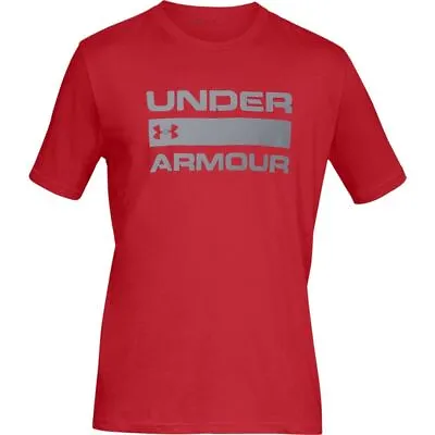 Buy Men's T-Shirt Under Armour UA Team Issue Wordmark Short Sleeve In Red • 21.99£