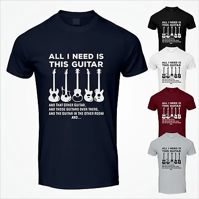 Buy Guitar T Shirt Mens Funny Guitar TShirt Fender Gibson Guitarist Band Musician T • 9.99£