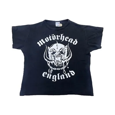 Buy 90’s Motörhead Women’s Baby Tee Vintage Fan T-Shirt Size M / L. Vtg Rock Metal • 29.99£