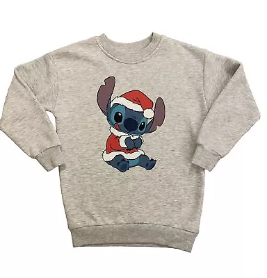 Buy Stitch Christmas Sweatshirt/Jumper  Age 6-7 Disney At George • 5£