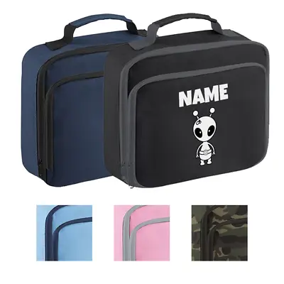 Buy Personalised Alien Lunch Box Custom Name School Kids Boys Girls Insulated Bag • 17.95£