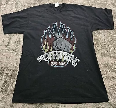 Buy Black T-shirt The Offspring Tour Shirt 2005 Size L • 29.99£