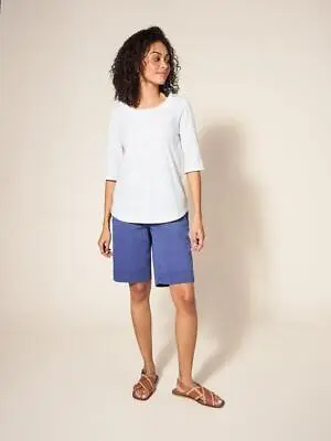 Buy White Stuff Women's Weaver Jersey Tee Regular Fit Short Sleeved Ladies T-Shirt • 16£