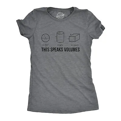 Buy Womens This Speaks Volumes Tshirt Funny Nerdy Math Teacher Sarcastic Graphic Tee • 17£