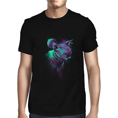 Buy 1Tee Mens Sphynx Cat In Space T-Shirt • 7.99£