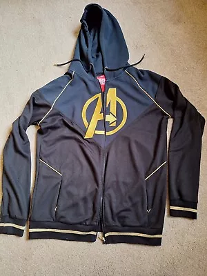 Buy Mens Merchoid Black Gold Avengers Hoodie, Limited Edition, Size XL, GC, SPFH • 8£