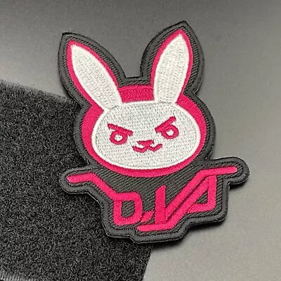 Buy D.Va Patch Pink Hook & Loop Overwatch Diva Morale Airsoft Cosplay Gamer Badge • 4.79£