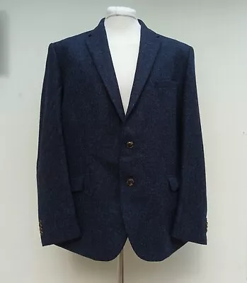 Buy Marks Spencer Blazer Luxury MOON  Tweed Navy Marl  Mens 48   Wool Sports Jacket • 48£