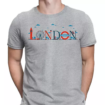 Buy London England Souvenir Bus Great Britain Country Gift Mens T-Shirts Top #DNE • 9.99£
