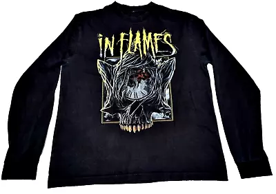 Buy In Flames - Another Lie Long Sleeve T-Shirt Black - Men's Size M - Death Metal • 37.86£