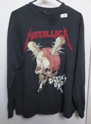 Buy Metallica Long Sleeve Womens H&M Divided T-shirt Top Tee Shirt Graphic - Size M • 12.34£