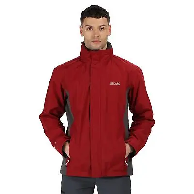 Buy Regatta Mens Matt Windproof Waterproof Hooded Coat Full Zip Lined Rain Jacket • 34.99£