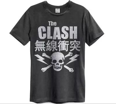 Buy Amplified The Clash Bolt Mens Charcoal T Shirt The Clash Bolt Classic Tee • 18.95£