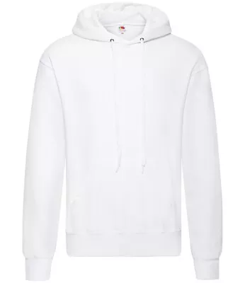 Buy Fruit Of The Loom Hoodie Mens Medium White Pullover Sweatshirt Casual Work • 12.95£