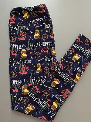 Buy Ambrie Disney Inspired Leggings The Little Mermaid New Without Tags Size Curvy • 15.20£