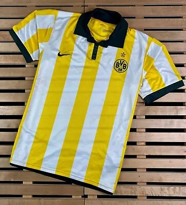 Buy Men’s Football T-Shirt Borussia Dortmund Nike Vintage 2006/2007 Size  XL • 102.32£