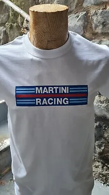 Buy Martini Racing Retro Rally White Tee T Shirt Top 1980s Motor Sport Car Petrol • 13.99£