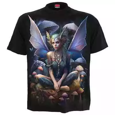Buy SPIRAL DIRECT  MAGICAL Front Print T-Shirt Biker Angel Wings FairyTattoo Top • 14.99£