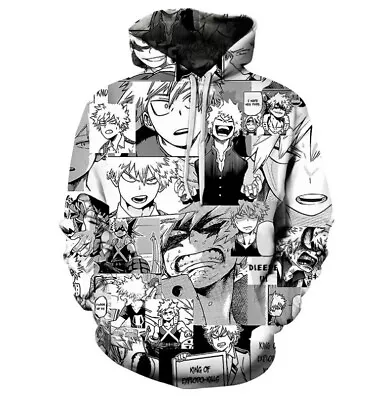 Buy My Hero Academia Hoodie Boys Girls Hooded Sweater Cosplay Anime Clothing • 24.39£