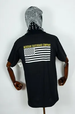 Buy Meridian Skateboards T-shirt Tee Shirt Checkers N Stripes IN S • 13.78£