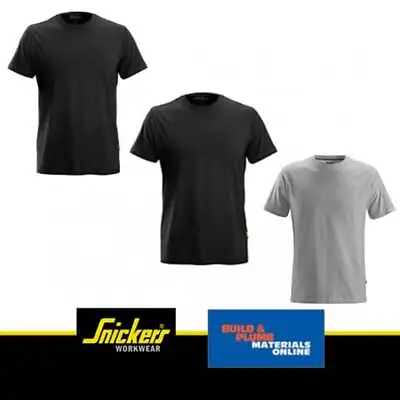 Buy Snickers 2502 Classic T-Shirt, 100% Cotton Mens Workwear Tradesman All Colours • 12.50£