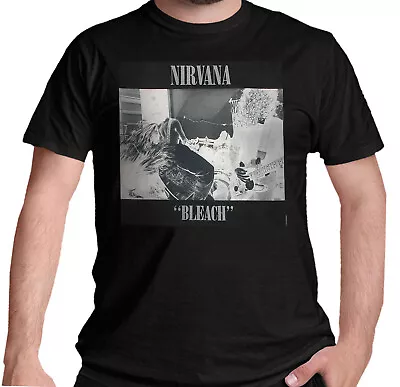 Buy Nirvana Bleach T Shirt OFFICIAL Kurt Cobain Grunge Album Cover Art NEW  Large • 15.99£