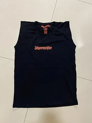 Buy Jagermeister Ladies Sleeveless Shirt - Black W Logos - Ladies M/L • 2.83£