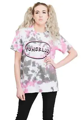 Buy Yungblud T Shirt Scratch Logo Oval New Official Unisex Dip Dye Grey • 17.95£
