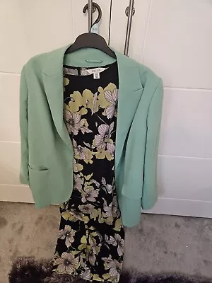 Buy Wedding Or Work Dress(new With Tags) And Matching Suit Jacket(used Once) Size 18 • 20.75£