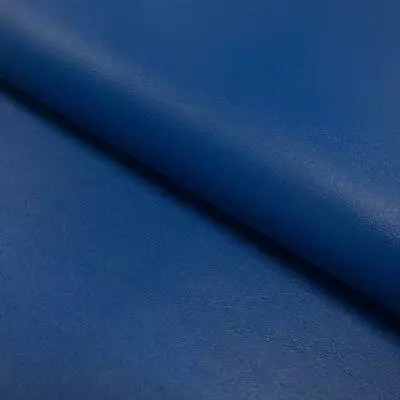 Buy Nevada Plain Faux FR Leatherette Fabric Material - ROYAL • 1.99£