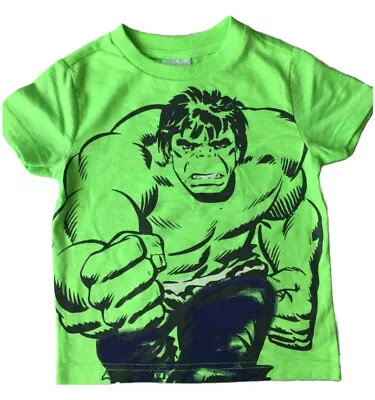 Buy New Boys Green Marvel Avengers Hulk T-shirt/top.1-6yrs • 4.99£