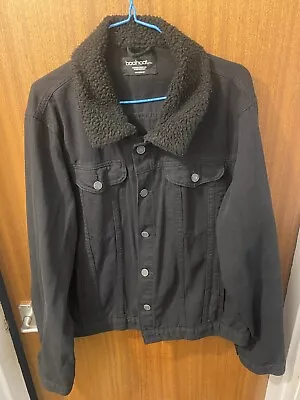 Buy Black Jean Jacket - Size L • 1.20£